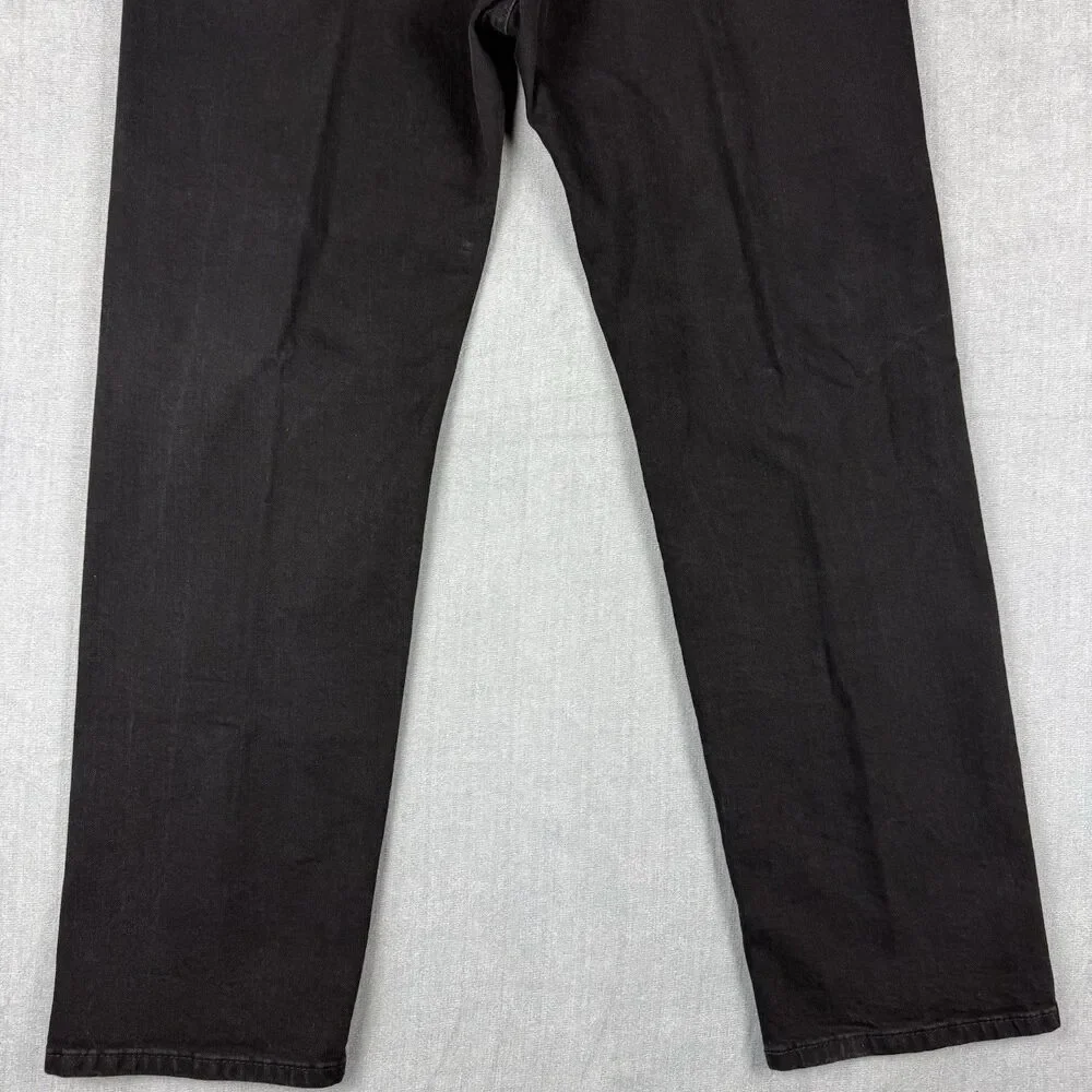 Levi's 505 Jeans Mens 40x32 Black Straight Leg Casual Cotton Stretch